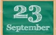 VIZAGVISION:చరిత్రలో నేడు సెప్టెంబర్ 23