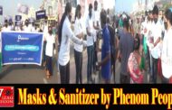 Distribution of Masks & Sanitizer by Phenom People at Beach Road Visakhapatnam,Vizag Vision