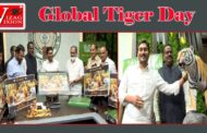 Global Tiger Day Poster Launches by AP CM YS Jagan at Camp office Vizagvision