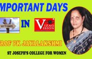 Important Days September Month 2021 | Prof PK Jayalakshmi,St Joseph’s College | Visakhapatnam