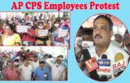 AP CPS Employees Protest at GVMC Gandhi statue in Visakhapatnam Vizagvision