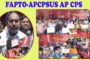 AP CPS Employees Protest at GVMC Gandhi statue in Visakhapatnam Vizagvision