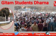 Gitam Engineering Students Dharna to be conduct online Exams Visakhapatnam Vizagvision