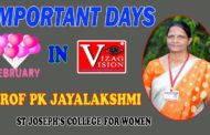 Important Days Febrary Month 2022 |  Prof PK Jayalakshmi,St Joseph’s College For Women |Vizagvision