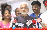 YSRCP MP Vijay Sai Reddy addresses media after meeting with Central Rural Development Minister
