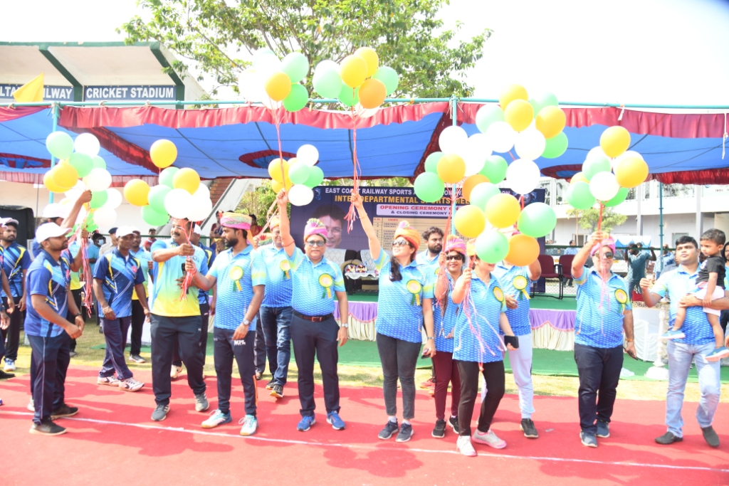 INTER DEPARTMENTAL SPORTS MELA INAUGURATED BY DRM Visakhapatnam Vizagvision