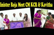 Minister Roja Meet CM KCR and Kavitha Hyderabad Vizagvision