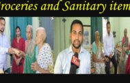 Groceries and Sanitary items Help to KRR Old age Homes by Gurusthanam The Play School Visakhapatnam