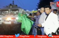 Modern LHB Rake Visakhapatnam- Kacheguda Express was Flagged off by DRM Vizag Vision