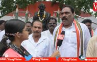 City Congress dharna near GVMC Gandhi Statue Visakhapatnam vizag vision