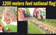 Longest 1200 meters feet national flag rally beach road by HPCL Visakhapatnam Vizagvision