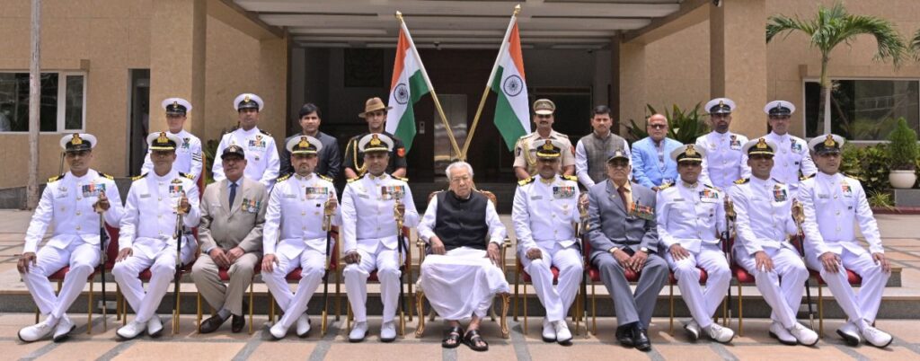 Vizagvision Hon'ble Governor of Andhra Pradesh Felicitates Gallantry Award Recipients of ENC