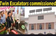 Twin Escalators commissioned at Platform No.1 railway station Visakhapatnam Vizagvision