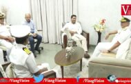 VAdm Biswajit Dasgupta FOCINC ENC Meet AP CM YS Jagan Mohan Reddy in Camp office Vizagvision