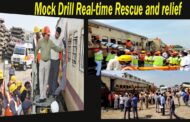 Mock Drill Real-time Rescue and relief operations is being organized by Waltair Division