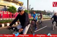 Cyclothon - II cycle rally Green initiatives ban on single use plastic,Fitness and Swatch Bharat