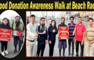 Kiran Varma walking 21000km and Creating Awareness on Blood Donation Rk beach  Vizagvision