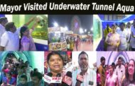 Underwater Tunnel Aqua Exhibition Visited Mayor AU Grounds Beach Road Visakhapatnam Vizagvision
