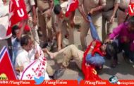 కేంద్రం స్టీల్ ప్లాంట్ అమ్మకం ఆపాలని డిమాండ్ చేస్తూ రాస్తారోకో Visakhapatnam Vizag Vision
