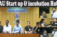 AU start up & incubation Hub (A -Hub) achievements Press Meet Visakhapatnam Vizagvision