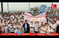 Walkathon an attempt to build cancer awareness rally at beach road Visakhapatnam Vizagvision