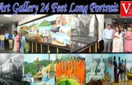 Art Gallery 24 Feet Long Portrait Unveiled at DRM Office Visakhapatnam Vizag Vision