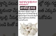 వెల్లుల్లి రక్తాన్ని గడ్డ కట్టించకుండా కాపాడుతందా ?  తాళపత్ర నిధి #ytshorts #vizagvision