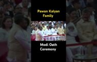 Pawan Kalyan family PM Modi Oath Ceremony #ytshorts #vizagvision #news