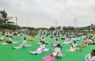 International Yoga Day celebration by Rotary club of Vizag metro Visakhapatnam Vizagvision