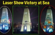Laser Show at Victory at Sea GVMC and Indian Navy jointly organized at Beach Road Visakhapatnam