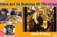 Millet Art by Moka Vijay Kumar 14 Stations Of The Cross Good Friday in Visakhapatnam Vizag Vision