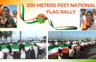 Vizag Vision: 200 Meters Feet National Flag Rally Beach Road by Kites College & Rotary Club