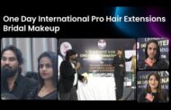 One Day International Pro Hair Extensions Bridal Makeup Nail art & Extensions Class by BBV
