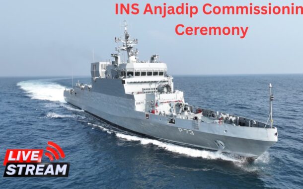 #Live INS Anjadip Commissioning Ceremony Chennai Courtesy Indian Navy Vizag Vision