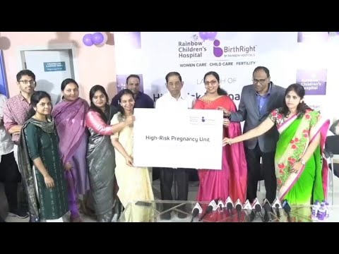 High Risk Pregnancy Unit Grand opened at Rainbow Hospital in Visakhapatnam Vizagvision