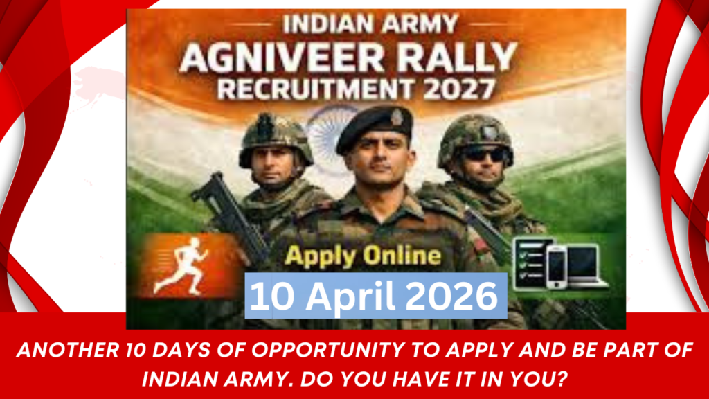 Vizagvision Visakhapatnam: ANOTHER 10 DAYS OF OPPORTUNITY TO APPLY AND BE PART OF INDIAN ARMY. DO YOU HAVE IT IN YOU?